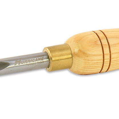 Hurricane Turning Tools, HTT-112, High Speed Steel, 1/2" Spindle Gouge (1/2" Flute) for Woodturning - WoodArtSupply