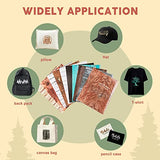 Tintnut Wood Pattern HTV Vinyl - 10 Sheets 12 X 10 Inches Brown Wood Heat Transfer Vinyl White Wooden Planks Iron on Vinyl Vintage HTV for t-Shirts Tintnut