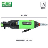 OEMTOOLS 24415 1/4" Drive Super Duty Air Impact Ratchet, Max Torque of 50 Lb/Ft, 700 RPM Power Ratchet Wrenches, Compact And Lightweight Pneumatic OEMTOOLS