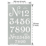 Aleks Melnyk No.452 Metal Stencil, Small Number Stencil, Size 1in and 0.5in, Old World Number, Template for Wood Burning, Pyrography Engraving, Aleks Melnyk