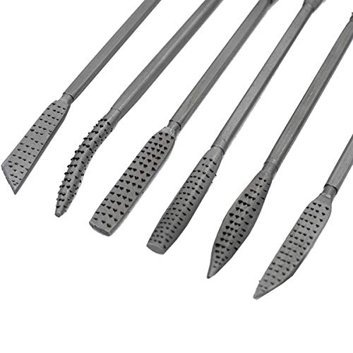 DGOL 8pcs 8 inch Cute Strong Wood Carving File Kit Double End Refiller Rasp Filing Tool Set DGOL