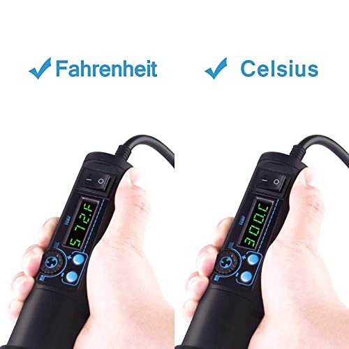 Heat-Gun-Vinyl-Heat-Shrink Rework Station iHGun-1 650W Accuracy Air Force and Temperature Adjustable LED Display Maxwel Manufacturing