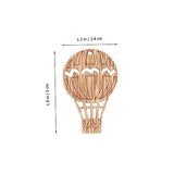 COHEALI 30pcs Hot Air Balloon Wooden Shape Ornament Crafts Hanging Bulk Wooden Lion Cut Outs Unfinished Wood Shapes Unfinished Woods Chips Wooden COHEALI