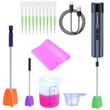 Rechargeable Epoxy Resin Mixer,USB Handheld Electric Resin Mixer for Mixing Epoxy Without Bubbles, Resin Stirrer for Tumblers Epoxy, Resin Molds, WAQONUY