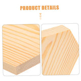 TEHAUX 4pcs Hexagonal Pine Chips Unfinished Coasters Nativity Craft Blank Coasters for Crafts Unfinished Hexagon Wood Shapes Board 1/8 Inch Thick TEHAUX