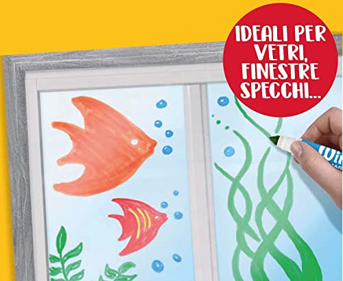 Crayola Window Markers (8 Count), Washable Window Markers for Kids, Works On Glass Surfaces, Fun Gifts for Kids Crayola