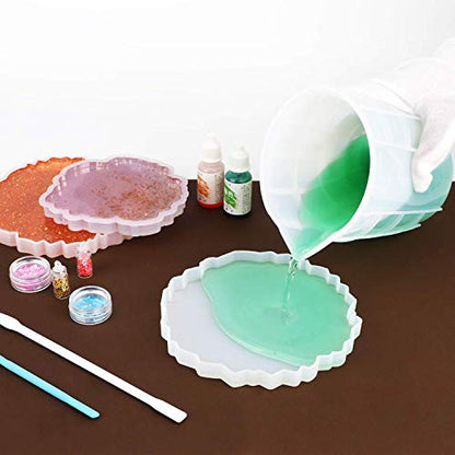 9PCS Silicone Mixing Cups Set, Gartful Resin Casting Tool Kit, DIY Craft Set for Epoxy, 1pcs 700ml Oversize Measuring Cup, 1pcs 250ml Large and 3pcs - WoodArtSupply