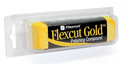 Flexcut Gold Polishing Compound, 6 oz Bar, (PW11) - WoodArtSupply