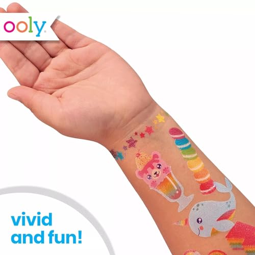 OOLY Tattoo-Palooza Over 50 Safe Non-Toxic Temporary Tattoos for Kids, Fake Tattoos as Party Favors for kids 4-8, Goodie Bag Stuffers for Birthday Ooly