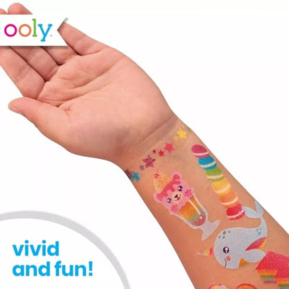 OOLY Tattoo-Palooza Over 50 Safe Non-Toxic Temporary Tattoos for Kids, Fake Tattoos as Party Favors for kids 4-8, Goodie Bag Stuffers for Birthday - WoodArtSupply