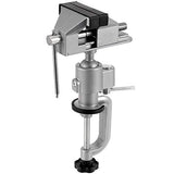 ZEONHAK 2 PCS 3 Inches Bench Vise, Tilts Rotate 360° Universal Work, Universal Table Vise, Aluminum Table Vise for Welding, Woodworking, Jewelry ZEONHAK