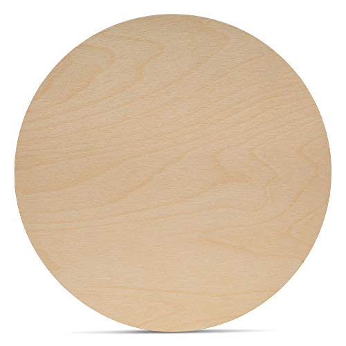 Wood Circles 20 inch, 1/8 Inch Thick, Birch Plywood Discs, Pack of 1 Unfinished Wood Circles for Crafts, Wood Rounds by Woodpeckers Woodpeckers