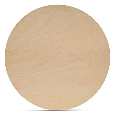 Wood Circles 20 inch, 1/8 Inch Thick, Birch Plywood Discs, Pack of 1 Unfinished Wood Circles for Crafts, Wood Rounds by Woodpeckers Woodpeckers