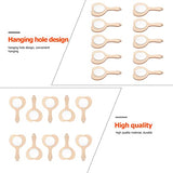 Sewroro 10pcs Small Wooden Mirror Childrens Arts Mirror Princess Mirror Unfinished Cosmetic Mirror Hand Held Vanity Mirror DIY Makeup Mirror Kids Kid Sewroro