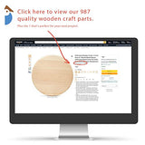 Unfinished Wooden Circles 12 inch, Pack of 1 Round Wood Plaques Unfinished Wood Circles for Crafts Charcuterie Board by Woodpeckers Woodpeckers