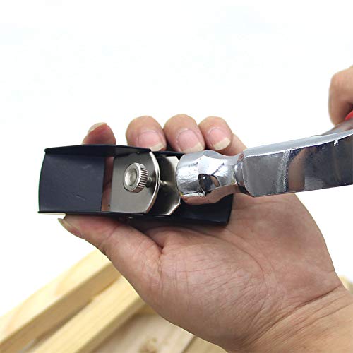 Mini Trimming Planer,DIY Model Making Tool Woodworking Pocket Plane Hand Adjustable for Trimming Projects.(Black,3.35 * 1.18 * 1.38inch) - WoodArtSupply