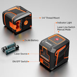 Laser Level GOCHIFIX Self Leveling Cross Line Laser 100ft Green Cross Laser Level with Manual Mode IP54 Waterproof for Picture Hanging and GOCHIFIX