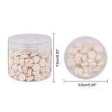 PandaHall 200pcs Natural Flat Wood Beads, 12.5mm(1/2 Inch) Wood Coin Beads Unfinished Round Wooden Slices Wooden Beads for Jewelry Craft Making PH PandaHall