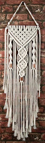 Solid Oak Macramé Wall Hanger Kit - Double Twist, Original version - WoodArtSupply