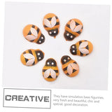 Operitacx 500 Pcs Self-Adhesive Bee Day Wood Miniature Sticker Bees Black Decal Crystal Beads Boy Kids Christmas Toy DIY Mini Beads for Jewelry Operitacx