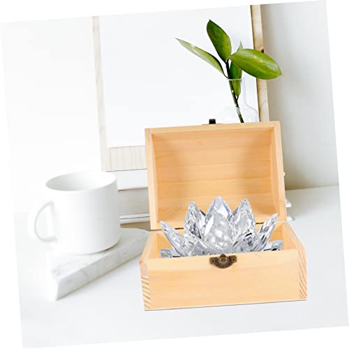 ABOOFAN Wood Display Case Unfinished Wood Crates ABOOFAN