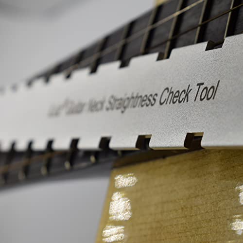 iLuiz Guitar Neck Notched Straight Edge Luthiers Tool for Gibson Fender and Most of Guitar Fretboard and Frets iLuiz