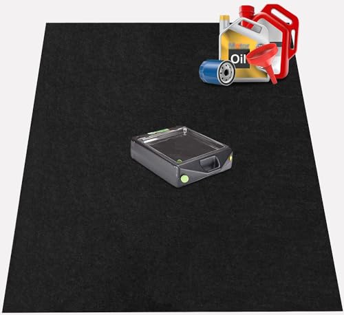 AiBOB Garage Floor Mat, 36 X 60 inches, Oil Spill Mat Under Car, Waterproof Backing Absorbent Pad Protects Floor, Durable, Reusable, Black - WoodArtSupply