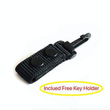 MELOTOUGH Tactical Duty Belt Harness Padded Adjustable Tool Belt Suspenders with Key Chin and Patch, Black(Large) MELOTOUGH