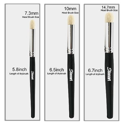 Sdanart Drybrush Set Hobby Drybrush Paint Brush,Detail Paint Brush Set,3 pcs Professional Art and Advanced Acrylic Paint Brushes for - WoodArtSupply