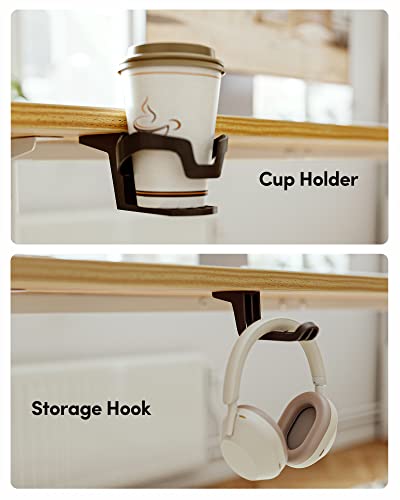 BANTI 63"x28" L Shaped Standing Desk, Electric Stand up Height Adjustable Home Office Table, Sit Stand Desk, Light Rustic Brown Top BANTI