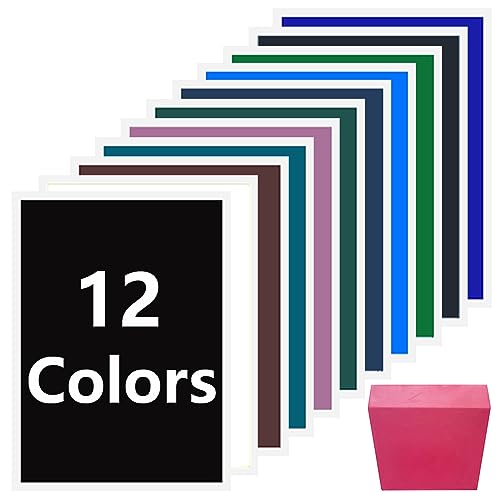 UNIXYZ Colored Laser Engraving Marking Paper for CO2 Diode DIY Laser Engraver Machine Tools for Ceramics Glass Crystal Stone Tiles (12 Colors + - WoodArtSupply