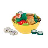 Melissa & Doug Slice and Toss Salad Play Set – 52 Wooden and Felt Pieces , Green - Pretend Food, Kitchen Accessories For Kids Ages 3+ Melissa & Doug