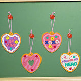 Valentines Day Foam Heart Crafts Kit in Bulk for Kids Classroom Exchange Gifts Party Favor Valentines Day Craft 12Pcs ceiba tree