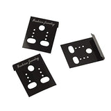 Pandahall 100pcs Rectangle Plastic Earring Ear Stud Display Cards Black Jewelry Velvet 1.49x1.18 Inch PH PandaHall