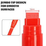 Fubullish 15mm Jumbo Paint Markers, 12 Colors Acrylic Paint Pens for Wood, Canvas, Stone, Rock Painting, Mug, Ceramic, Glass, Metal Surfaces, DIY Fubullish