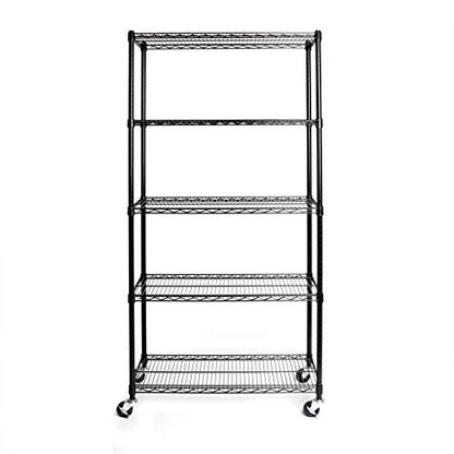 Seville Classics UltraDurable Heavy Duty NSF Solid Steel Wire Rack Storage Unit, Organizer for Garage, Warehouse, Office, Restaurant, Classroom, - WoodArtSupply