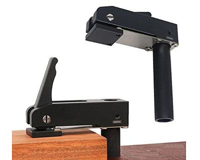 2 Pack MFT Bench Holdfast Woodworking Tools, 3/4" Desktop Quick Acting Hold Down Clamp Adjustable Fast Fixed Clip, Aluminum Alloy Benchtop Quick