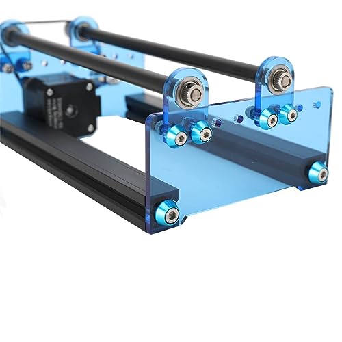 COYWEH Laser Rotary Y-axis Roller, Laser Engraver Rotary Attachment for Engraving Cutting Cylindrical Objects Cans COYWEH