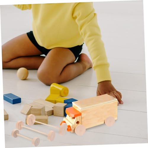 ifundom 1 Set Wooden Wheel Wooden Toy Wheels Small Dowels for Crafts Small Car Accessories Wooden Craft Toys Mini an Fittings Kid Toys Wood Wheels ifundom