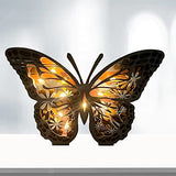 Joyforisa Personalized Wooden Animals Ornament, Custom Text Animal Statues Desktop Ornament with Light, 3D Natural Animal Decoration Wall Art for Joyforisa