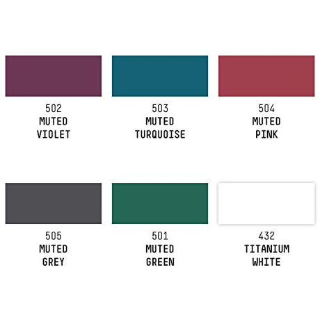 Liquitex Professional Acrylic Ink, 1-oz (30ml), Muted Collection, Set of 6 Liquitex