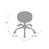 Boss Office Products Be Well Medical Spa Stool in Black Boss Office Products