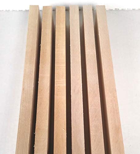 3/4” x 2” x 16” Combo of 6 Walnut 6 Cherry and 6 Hard Maple - 18 Boards Wood-Hawk