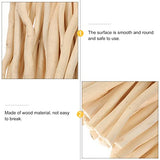 COHEALI 50pcs Branch Material Counting Large Popsicle Sticks Diorama Supplies Craft Sticks The Stick Birch DIY Projects Sticks Log in Crafts Twigs COHEALI