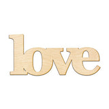 Love Wood Sign Home Decor Gallery Wall Art Unfinished GIA 18" x 8" Woodums