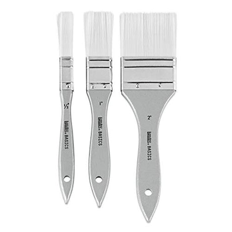 Liquitex BASICS Large Scale Brush Set, Synthetic Hair, Set of 3 Liquitex