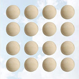 SUPVOX 100pcs Split Wood Balls Unfinished Half Wooden Balls to Paint DIY Christmas Ornament Crafts 15mm SUPVOX