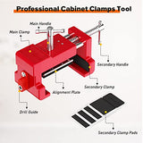 Cabinet Clamps, Cabinet Installation Clamps Cabinetry Clamps Cabinet Face Frame Clamps Cabinet Tools with Two Side Screws and Alignment Plate, 2 Sebupar