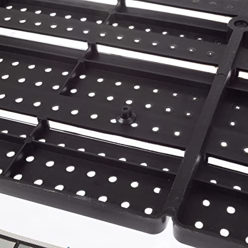 Wall-Mounted Garage Storage Bins - 30 Compartments for Garage Organization, Craft Supply Storage, Tool Box Organizer Unit by Stalwart (Red/Blue) Stalwart