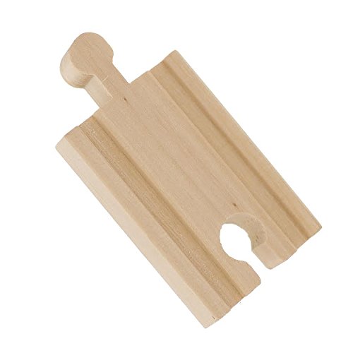 Wooden Train Track 52 Piece Set - 18 Feet Of Track Expansion And 5 Distinct Pieces - 100% Compatible with All Major Brands Including Thomas Wooden Right Track Toys